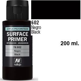 Vallejo Surface Primer 74602 Black (200ml)