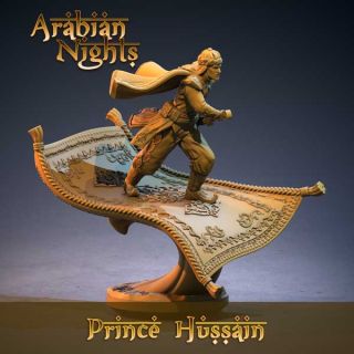 3D Print: Prince Hussain on magic carpet