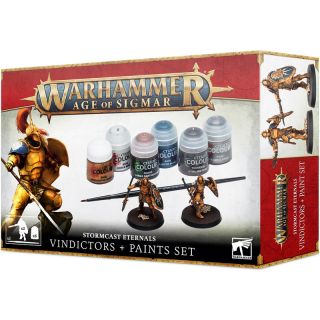 Age Of Sigmar: Stormcast Eternals - Vindictors + Paints Set