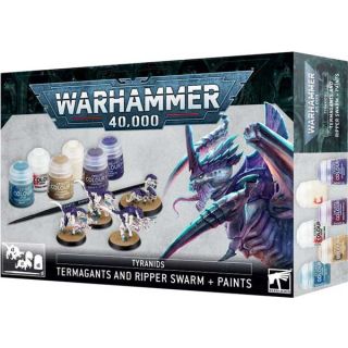 Tyranids: Termagants and Ripper Swarm + Paints Set