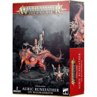 Fyreslayers: Auric Runefather on Magmadroth