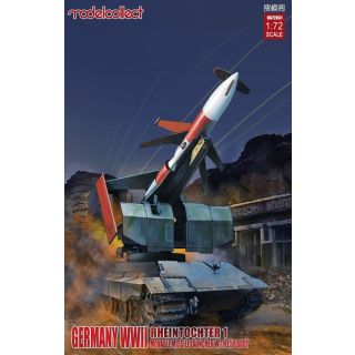 Germany WWII Rheintochter 1 Movable Missile Launcher with E50 Body 1/72 [ModelCollect]
