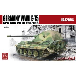 Germany WWII E-75 SPG Gun with 128/L55 1/72 [ModelCollect]