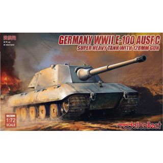 Germany WWII E-100 Ausf.c Super Heavy Tank with 128mm Gun 1/72 [ModelCollect]