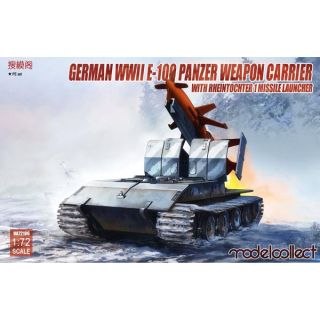 German WWII E-100 Weapon Carrier with Rheintochter R1 Missile Launcher 1/72 [ModelCollect]