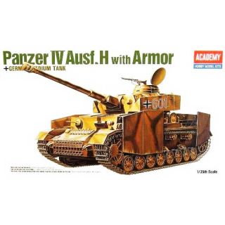 Panzer IV Ausf. H with Armor - German Medium Tank 1/35 [Academy]