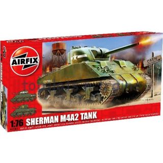 Sherman M4A2 Tank 1/76 [Airfix]