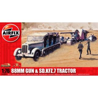 88mm Gun & SD.KFZ.7 Tractor 1/76 [Airfix]