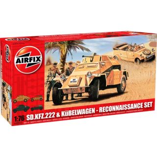 Sd.Kfz.222 & Kubelwagen - Reconnaissance Set 1/76 [Airfix]