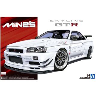 Mine's Nissan Skyline GT-R 1/24 (Tuned Car 34) [Aoshima]