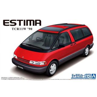 Toyota TCR11W Previa Twin Moonroof '90 1/24 (Model Car #115) [Aoshima]