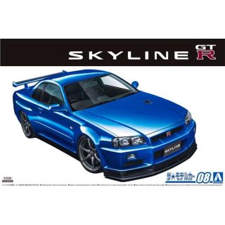 Nissan BNR34 Skyline GT-R V-Spec II '02 1/24 (Model Car #8) [Aoshima]
