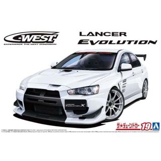 Mitsubishi C-West CZ4A Lancer Evolution X '07 1/24 (Tuned Car #19) [Aoshima]