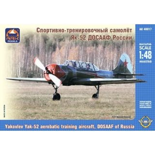 Yakovlev Yak-52 Aerobatic Training Aircraft, DOSAAF of Russia "Maestro" 1/48 [ARK Models]