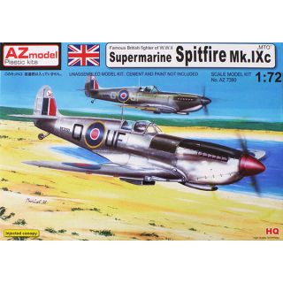 Famous British Fighter of W.W.II Supermarine Spitfire Mk.IXc "MTO" 1/72 [AZmodel]
