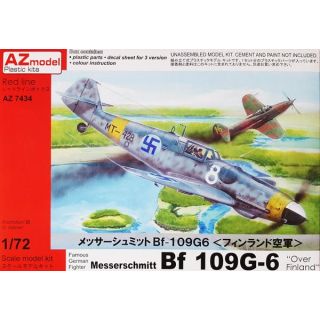 Famous German Fighter Messerschmitt BF 109G-6 "Over Finland" 1/72 [AZmodel]