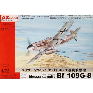 Famous German Fighter Messerschmitt BF 109G-8 Reconnaissance 1/72 [AZmodel]