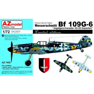 Famous German Fighter Messerschmitt BF 109G-6 "Jagdgeschwader JG.52 Experten" 1/72 [AZmodel]