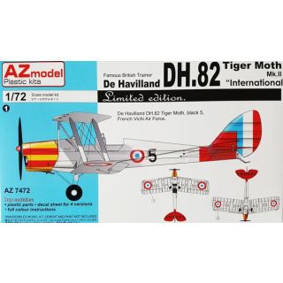Famous British Trainer De Havilland DH.82 Tiger Moth Mk.II "International" (Limited Edition) 1/72 [AZmodel]