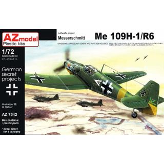 Luftwaffe Project Messerschmitt Me 109H-1/R6 1/72 [AZmodel]