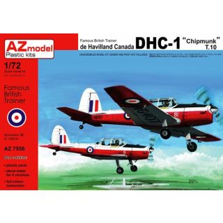 Famous British Trainer de Havilland Canada DHC-1 "Chipmunk" T.10 1/72 [AZmodel]