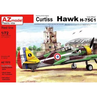 Famous W.W.II Fighter Curtiss Hawk H-75C1 "Over Africa" 1/72 [AZmodel]