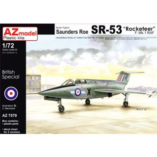British Fighter Saunders Roe SR-53 "Rocketeer" F. Mk. 1 RAF 1/72 [AZmodel]