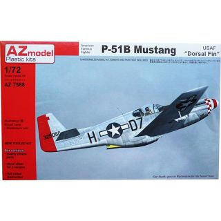 American Famous Fighter P-51B Mustang USAF "Dorsal Fin" 1/72 [AZmodel]