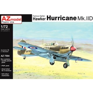 Famous fighter Hawker Hurricane Mk.IID 1/72 [AZmodel]
