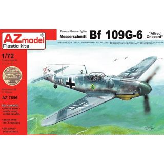 Famous German Fighter Messerschmitt Bf 109G-6 "Alfred Onboard" 1/72 [AZmodel]