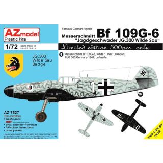 Messerschmitt Bf 109G-6 "Jagdgeschwader JG.300 Wilde Sau" Limited Edition 1/72 [AZmodel]