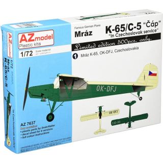 Famous German Plane K-65/C-5 "Čáp" "In Czechoslovak service" Limited Edition 1/72 [AZmodel]