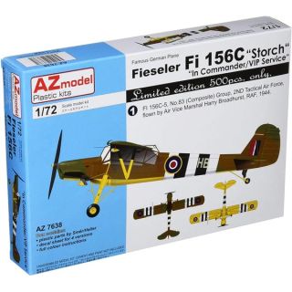 Famous German Plane Fieseler Fi 156C "Storch" "In Commander/VIP Service" Limited Edition 1/72 [AZmodel]