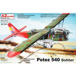 French Bomber of W.W.II Potez 540 Bomber 1/72 [AZmodel]