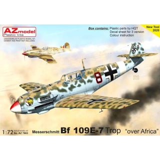 Messerschmitt Bf 109E-7Trop "Over Africa" 1/72 [AZmodel]