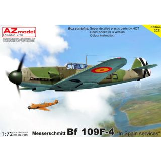 Messerschmitt Bf 109F-4 "In Spain Services" 1/72 [AZmodel]