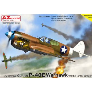 Curtiss P-40E Warhawk "49th Fighter Group" 1/72 [AZmodel]
