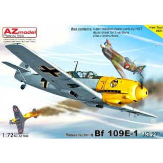 Messerschmitt Bf 109E-1 "JG.27" 1/72 [AZmodel]