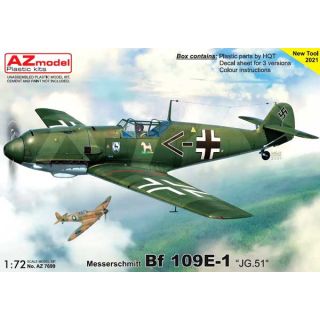 Messerschmitt Bf 109E-1 "JG.51" 1/72 [AZmodel]