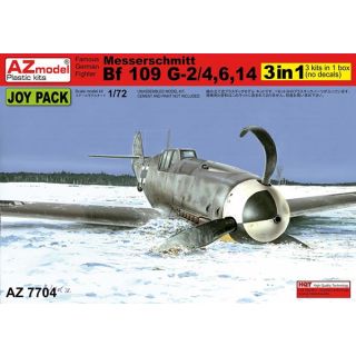 Messerschmitt Bf 109G-2/4,6,14 3 in 1 (no decals) 1/72 [AZmodel]