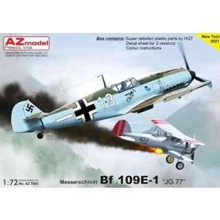 Messerschmitt Bf 109E-1 "JG.77" 1/72 [AZmodel]