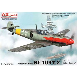 Messerschmitt Bf 109T-2 "Toni of Lister base" 1/72 [AZmodel]