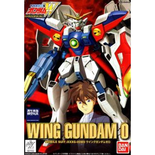 XXXG-00W0 Wing Gundam 0 (With Figure) 1/144 [Bandai HGW Gundam #WF-09]