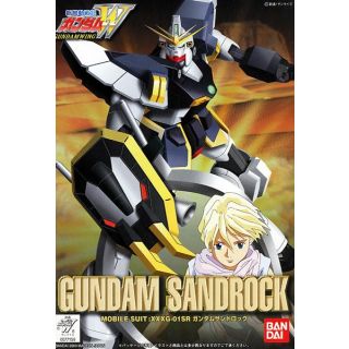 XXXG-01SR Gundam Sandrock (With Figure) 1/144 [Bandai HGW Gundam #WF-05]