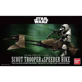 Scout Trooper & Speeder Bike 1/12 [Bandai Star Wars] 