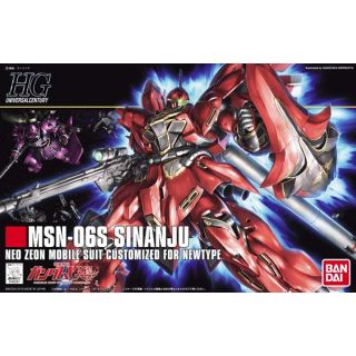 MSN-06S Sinanju Neo Zeon Mobile Suit Customized for New Type 1/144 [Bandai HGUC Gundam #116]