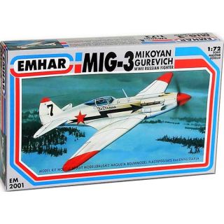 MIG-3 Mikoyan Gurevich - WWII Russian Fighter 1/72 [Emhar]