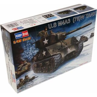 U.S M4A3 (76)W Tank 1/48 [HobbyBoss]