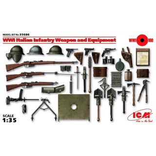 WII Italian Infantry Weapon and Equipment 1/35 [ICM]
