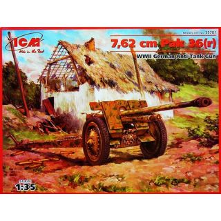 7,62cm Pak (36)r - WWII German Anti-Tank Gun 1/35 [ICM]